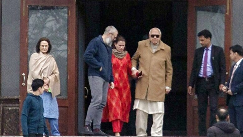 Out of Detention, Former J&K Chief Minister Farooq Abdullah Meets Son Omar After Over 7 Months
