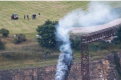Watch: Tom Cruise Starrer Mission Impossible 7 BTS Clip Shows Train Crashing off a Cliff