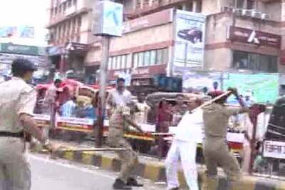 Bihar Youth Congress workers block roads, railways
