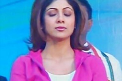 In Pics: Bollywood de-stresses, turns to Ramdev for Yoga