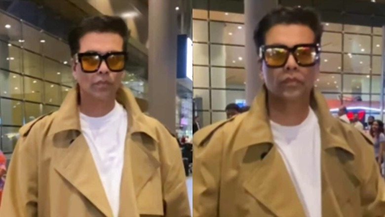 Karan Johar Amps Up The Style Quotient In A Trench Coat At Mumbai Airport; Video Goes Viral | Watch