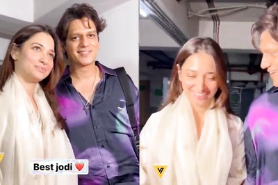 Tamannaah Bhatia Holds Vijay Varma Close As They Pose for Paps at Aranmanai 4 Screening | Watch