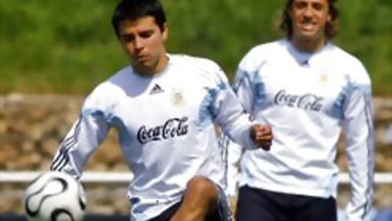 Saviola and Crespo in Argentina team