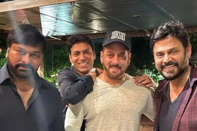 Salman Khan Meets Chiranjeevi And Venkatesh Daggubati in Hyderabad; Photo Goes Viral