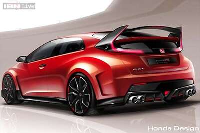 Honda teases Civic Type-R concept before its Geneva debut