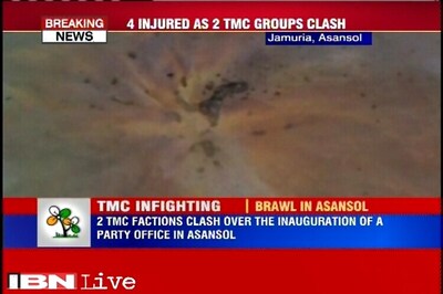 West Bengal: TMC factions clash over inauguration of a party office in Asansol, 4 injured