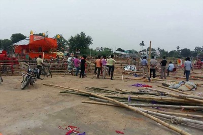 Rain Plays Spoilsport, Tent Made For Yogi's Rally Damaged