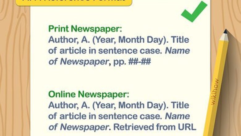 How to Cite Newspaper Articles in APA
