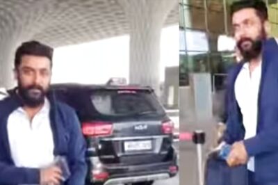 Actor Suriya, Spotted At Mumbai Airport, Asks Paps To Not Click Photos of His Son