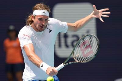 Miami Open: Stefanos Tsitsipas Picks up First Win, Francisco Cerendulo Upsets Fifth-Seeded Felix Auger-Aliassime