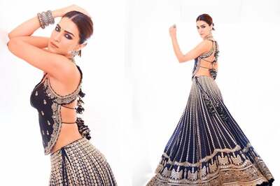 Kriti Sanon's Black Lehenga-Choli Set Is Perfect Inspo For the Upcoming Wedding Season