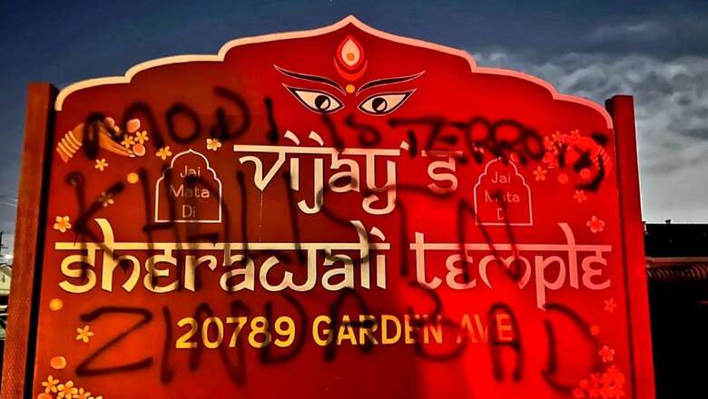 Another Hindu Temple in California Defaced with Pro-Khalistan Graffiti; Demand to Install Cams Rises
