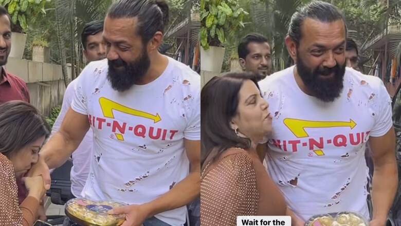 Bobby Deol's Priceless Reaction After Getting A Kiss From A Fan Goes Viral; Watch
