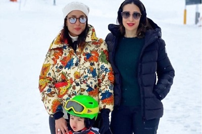 Kareena Kapoor Khan Enjoys Snowy Days with Saif, Son Taimur and Karisma in Switzerland