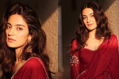 Pratibha Ranta Is Painting The Town In This Cherry Red Anarkali Suit