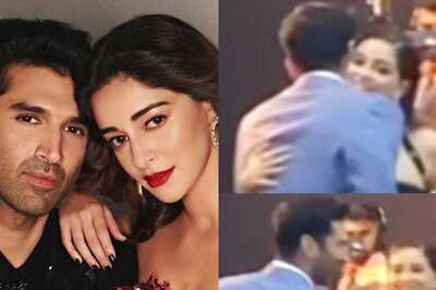 Ananya Panday Is All Smiles As She Gives Aditya Roy Kapur A Warm Hug Amid Breakup Rumours | Photos