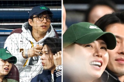 Hyun Bin And Son Ye Jin At Baseball Game With Gong Yoo And Lee Dong Wook: All Pics