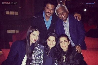Snapshot: Anil Kapoor celebrates 58th birthday in Dubai with daughters Sonam, Rhea and wife Sunita