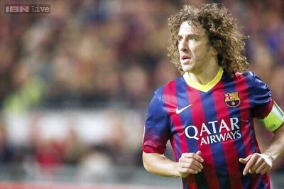 Barcelona defender Puyol out again with leg injury