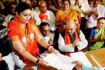 Amit Shah, Smriti Irani & Balwantsinh Rajput File Nominations for Rajya Sabha Polls