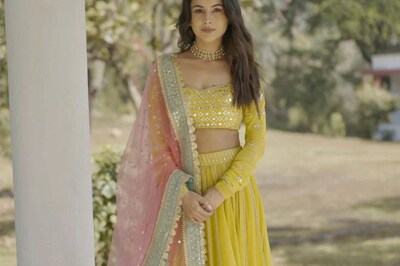Shehnaaz Gill Looks Gorgeous In Yellow Lehenga, Photos Go Viral