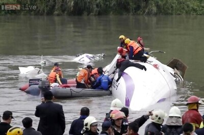 Taiwan plane crashes into river after take-off, death toll rises to 23