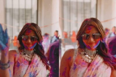 Sexy! Shama Sikander Raises The Heat This Holi As She Flaunts Her Curves In White Saree; Watch Hot Video