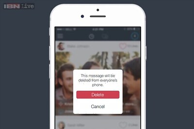 A new app that lets you delete sent messages, photos