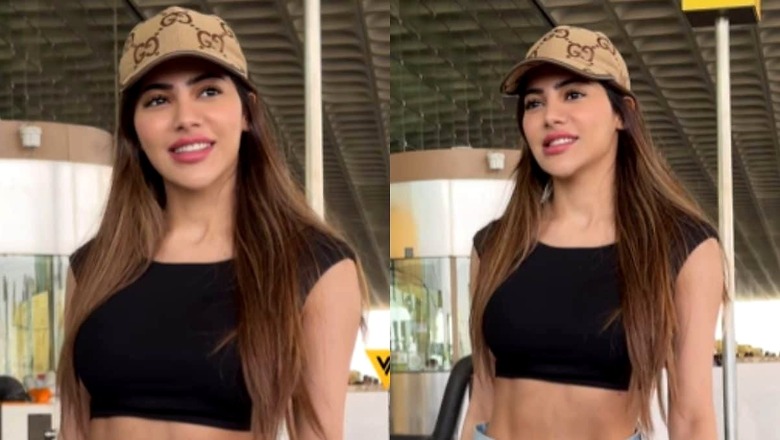 Sexy Video! Nikki Tamboli Flaunts Her Toned Abs In Black Crop Top, Hot Video Goes Viral | Watch