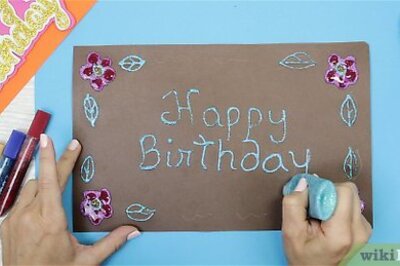 How to Make a Construction Paper Birthday Card