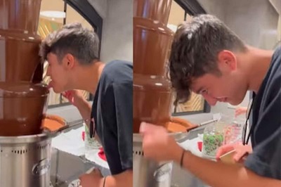 Watch: Boy Sneakily Attempts To Lick Chocolate Fountain At Party, Internet Reacts