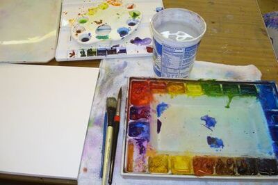 How to Negative Paint Grapes in Watercolor