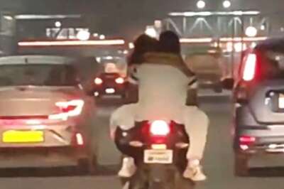 Couple Caught Romancing On Moving Bike In Ghaziabad, Police Responds