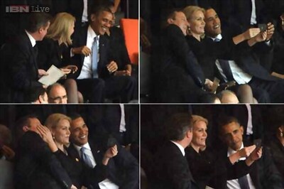 Snapshot: Obama's selfie with UK, Denmark PMs at Mandela's memorial