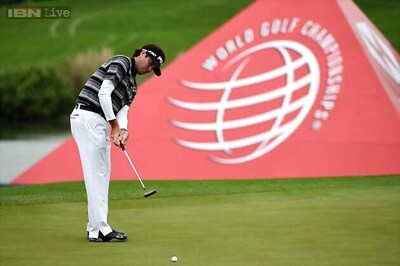 Bubba Watson and Tim Clark in WGC-HSBC Champions playoff