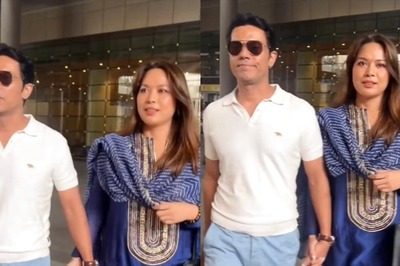 Newlyweds Randeep Hooda-Lin Laishram Walk Hand-in-Hand At The Airport As They Arrive In Mumbai, Watch