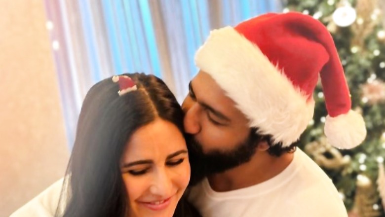 Vicky Kaushal Packs In The Romance As He Kisses Katrina Kaif By Their Christmas Tree, Photo Goes Viral