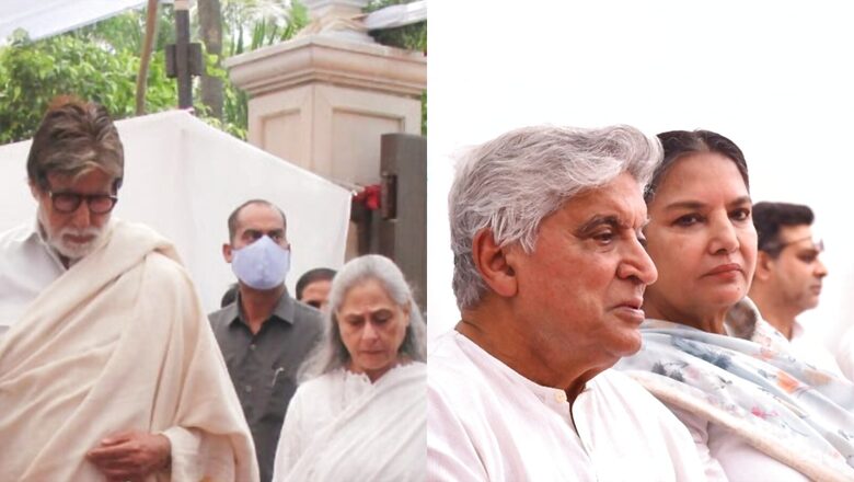 Pt Shivkumar Sharma Funeral: Amitabh Bachchan, Javed Akhtar, Hariprasad Chaurasia Pay Their Last Respects