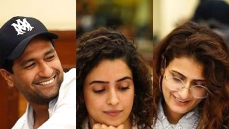 Vicky Kaushal Shares Glimpses of Sam Bahadur's Table Read With Fatima Sana Shaikh, Sanya Malhotra; Pics