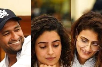 Vicky Kaushal Shares Glimpses of Sam Bahadur's Table Read With Fatima Sana Shaikh, Sanya Malhotra; Pics
