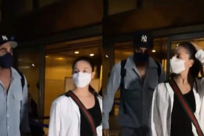 Ranbir Kapoor Protects Pregnant Alia Bhatt at Airport As They Return from Babymoon; Watch