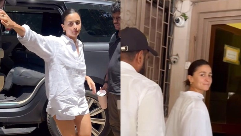 Watch: Alia Bhatt Keeps It Casual In White Linen Co-ord Set