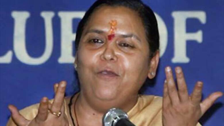 Uma Bharti takes a swipe at Congress over 1984 riots