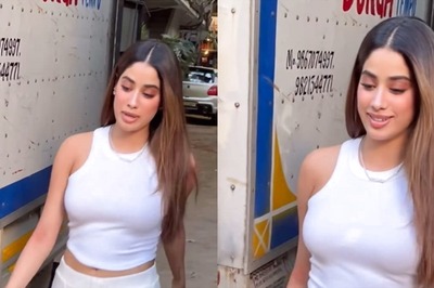 Janhvi Kapoor Looks Stunning In White Pants And Crop Top, Gets Papped In The City; Watch