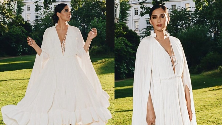 Sonam Kapoor Dons Sister Rhea Kapoor’s White Ruffle Dress for What She Calls a ‘Dance Party'
