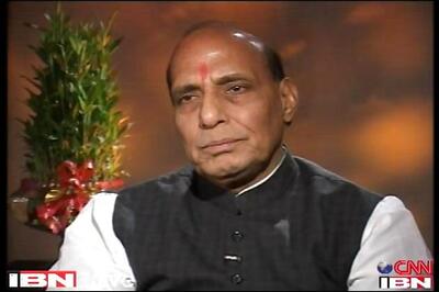 For Congress, it's better late than never, says Rajnath Singh