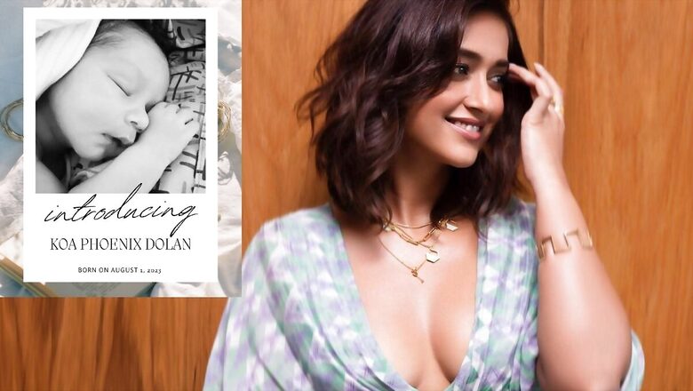 Ileana D'Cruz's Son Koi Phoenix Dolan Holds Her Finger In Their 1st Photo Together, See Post