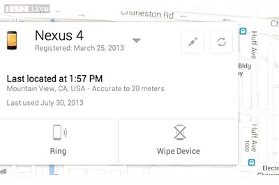 Google announces Android Device Manager to help users find lost devices