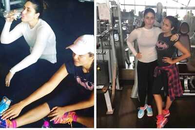 Kareena Kapoor - Amrita Arora Sweating It Out At Gym Is Every Fitness BFF's Goal