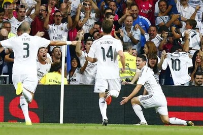 Rodriguez scores on debut as Real draw 1-1 with Atletico in Super Cup first leg